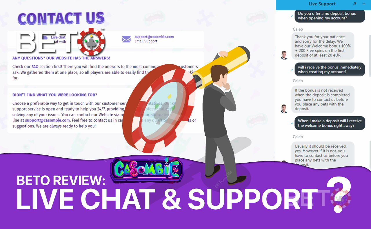 Get detailed answers to your questions through live chat