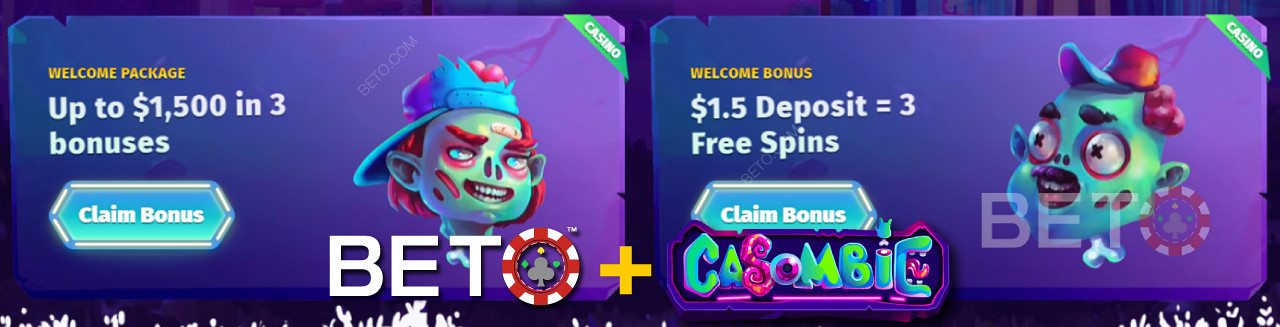 You can pick the Welcome Bonus you like the most