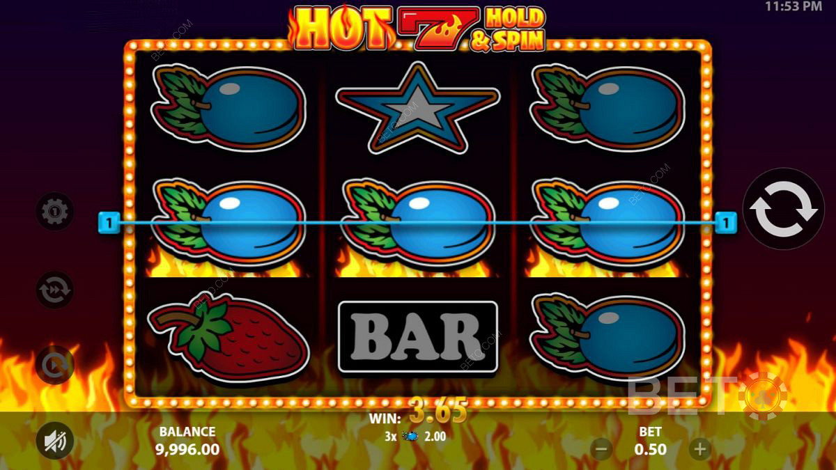 Hot 7 Hold and Spin Free Play