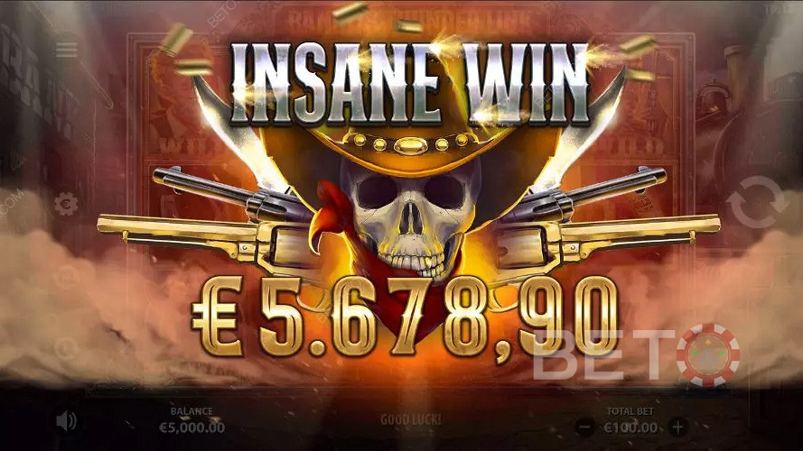 You can see exciting animations on winning big payouts.