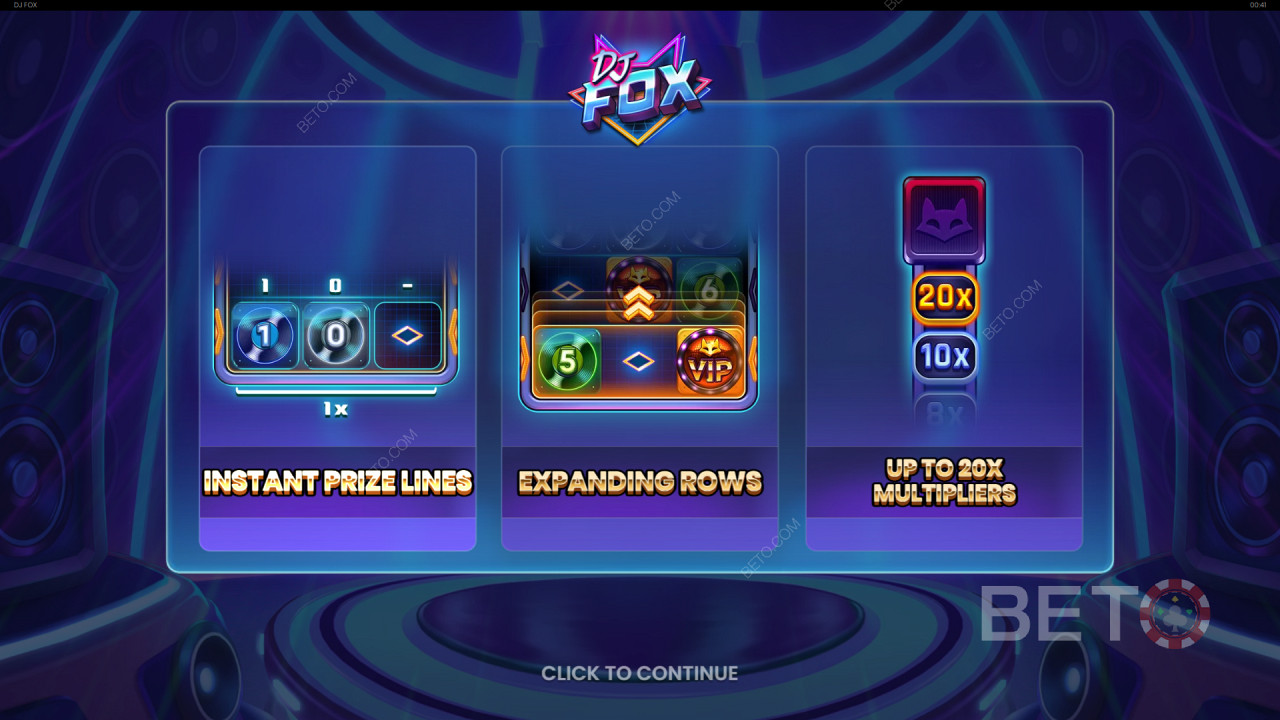 Bonus Features Explained in DJ Fox by Push Gaming