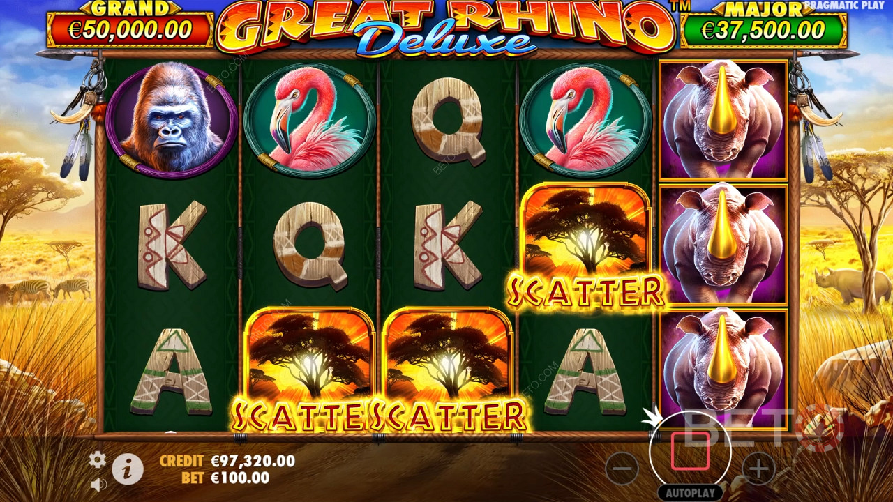 Great Rhino Deluxe Review by BETO Slots
