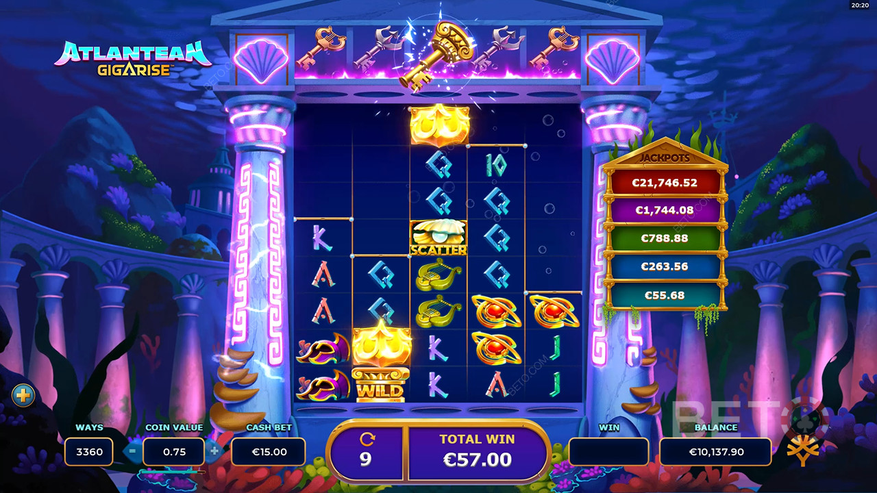Atlantean Gigarise Review by BETO Slots