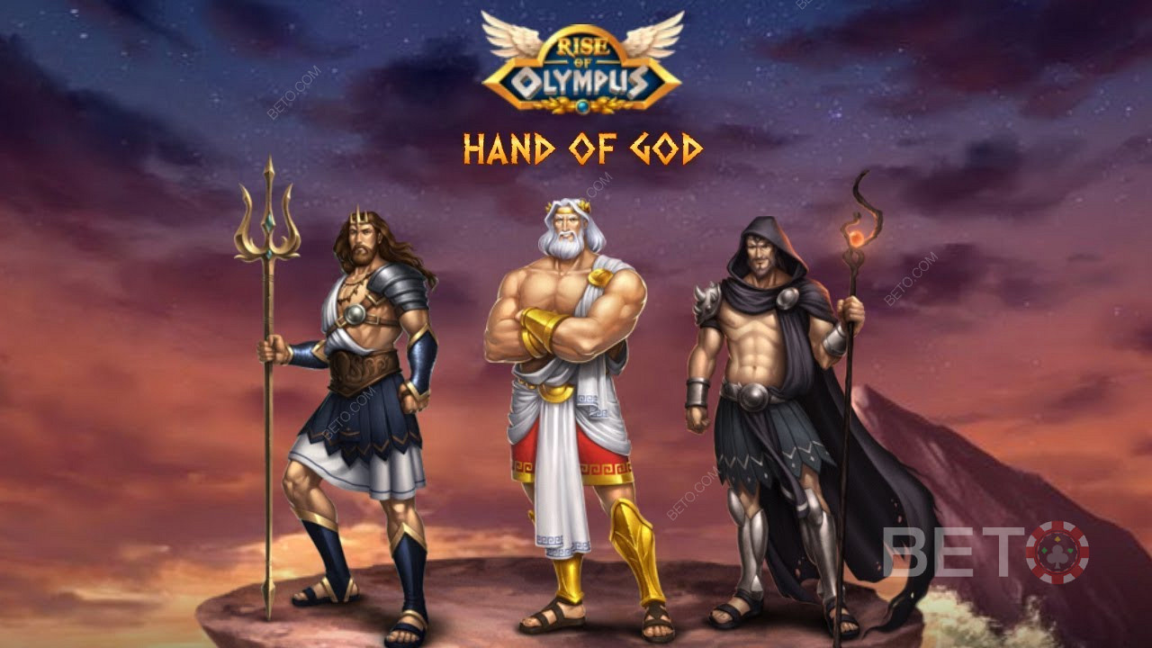 The Hand of God acts as a holy feature to get you rewards on winless spins in the Rise of Olympus 