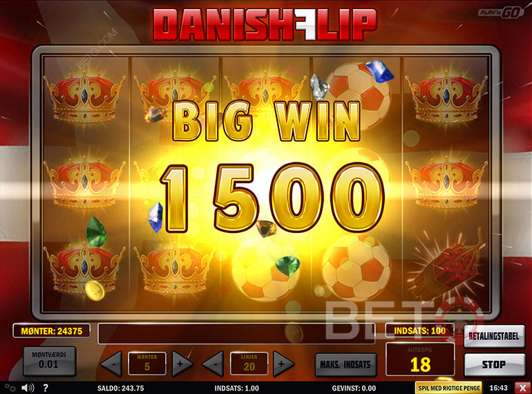 Win tremendous amount of coins in Danish Flip