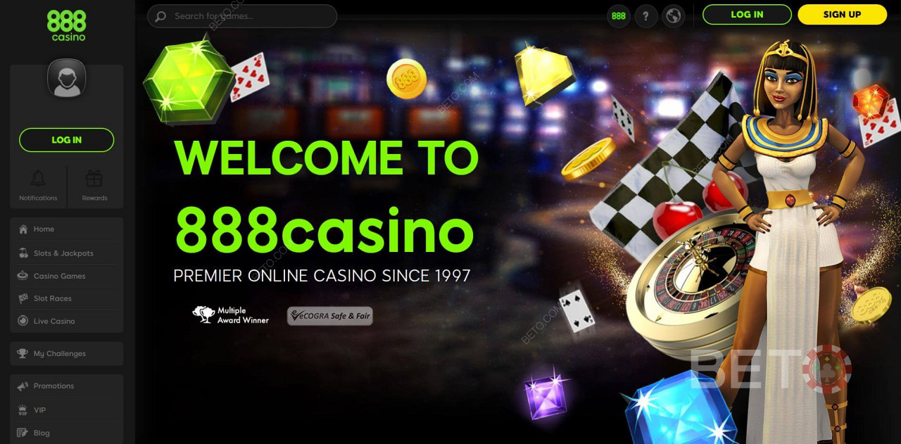 888 também tem uma sala de póquer e alguns dos melhores bónus em dinheiro.