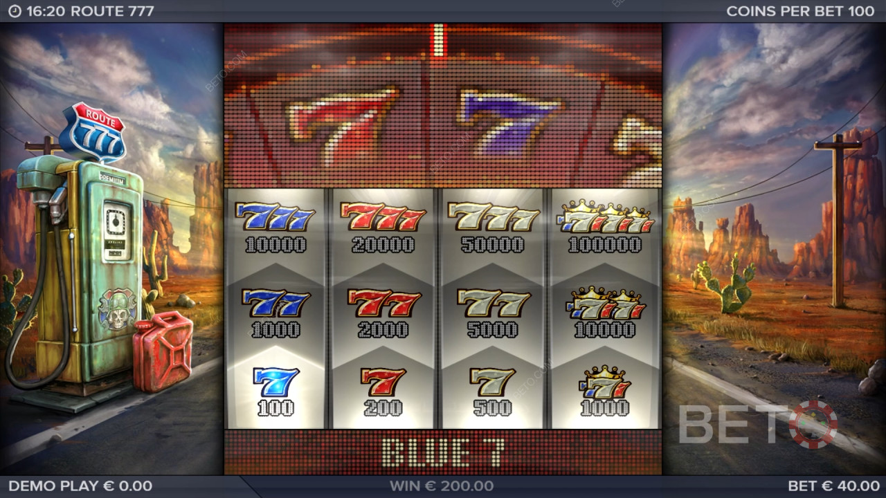 Win 4,000x Your bet in the Route 777 Slot Online!