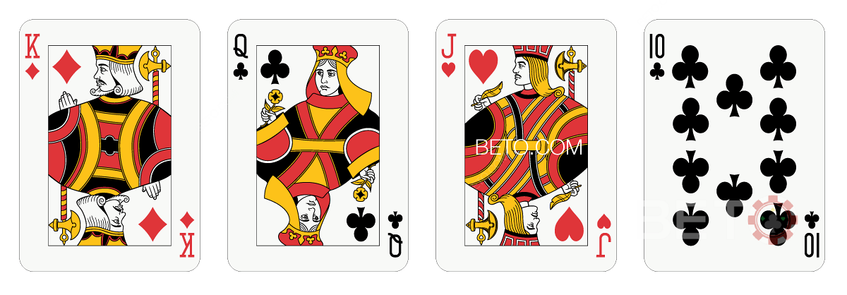 All face cards in blackjack