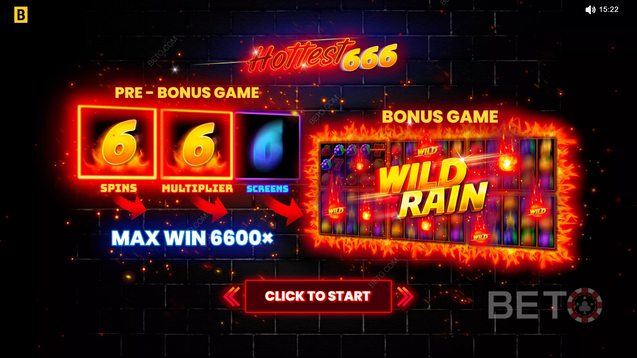 Bonus Features Explained in Hottest 666 by BGAMING