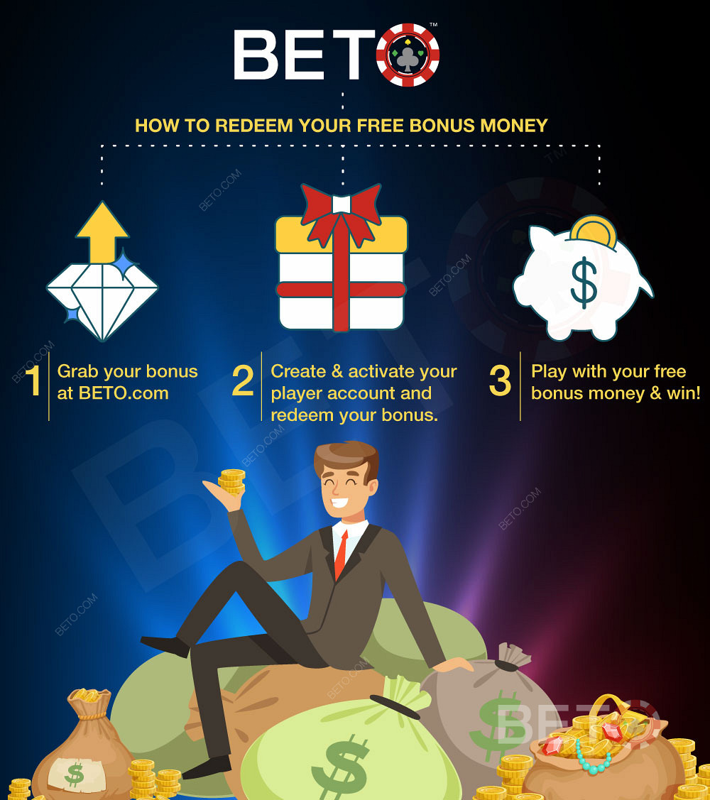 Uplatnit bonus, který jste našli v kasinu BETO, je snadné!