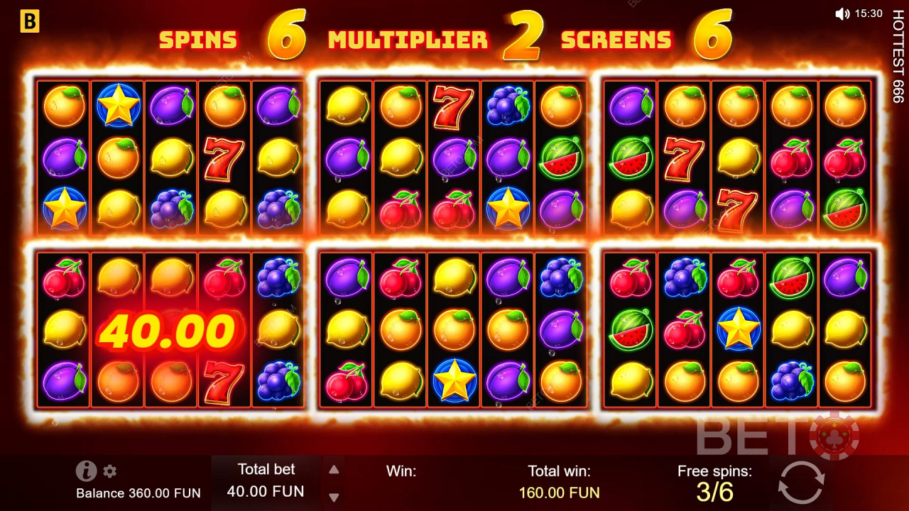 Win 6,600 Your bet in the Hottest 666 Video Slot!