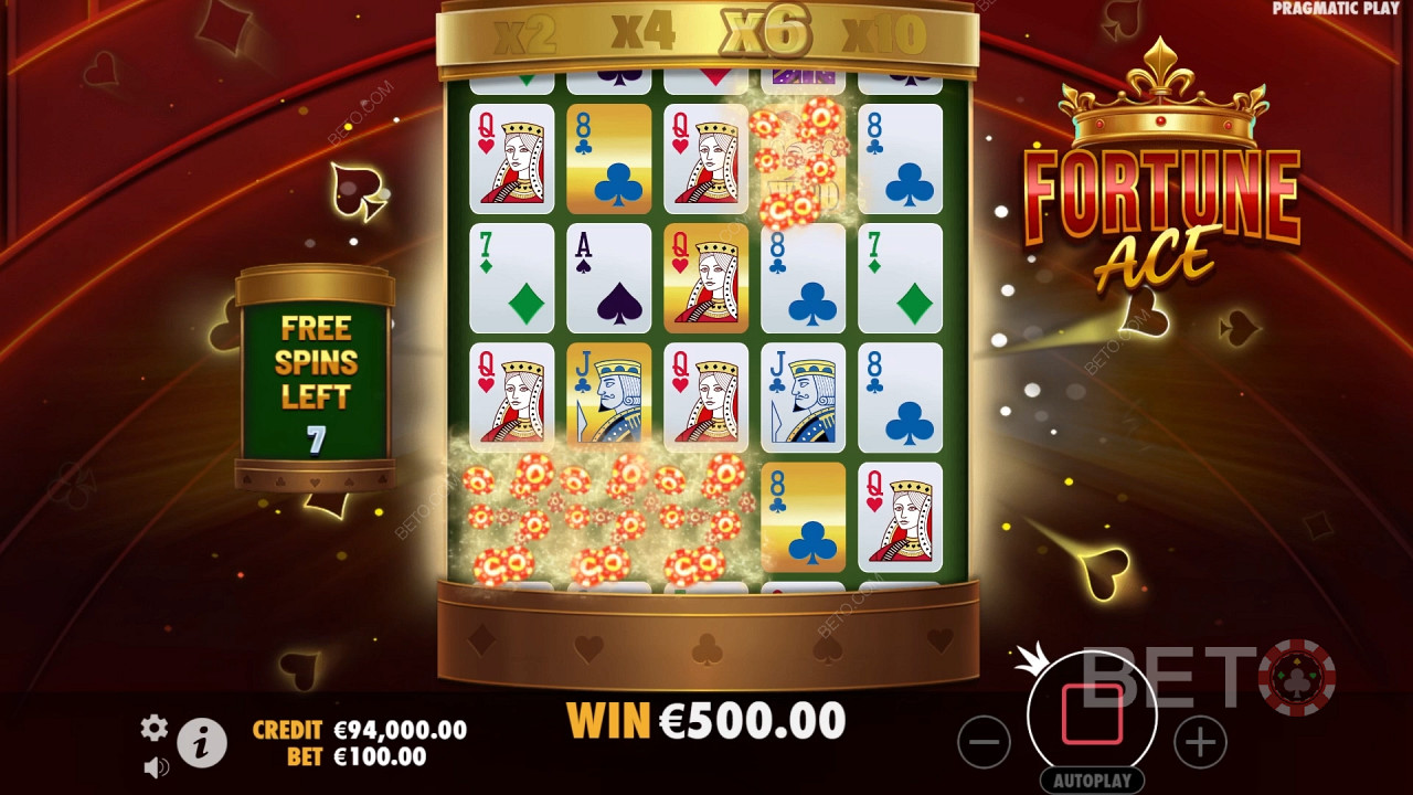 Win 5,000x Your bet in the Fortune Ace Slot Online!
