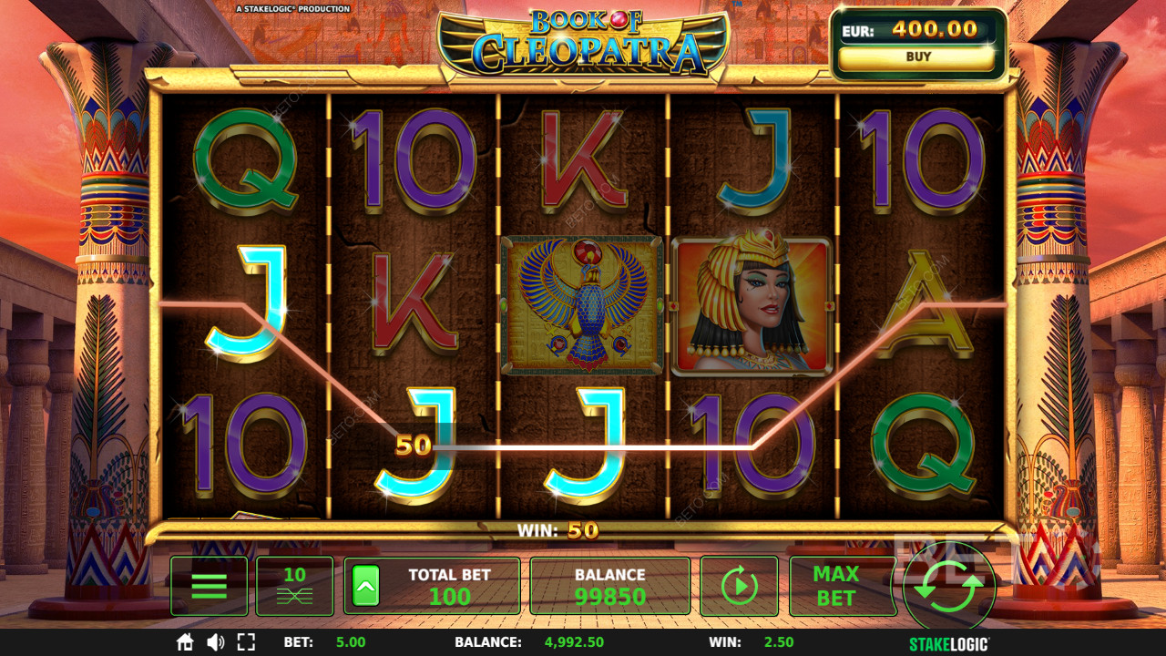Bonus Features Explained in Book of Cleopatra by StakeLogic