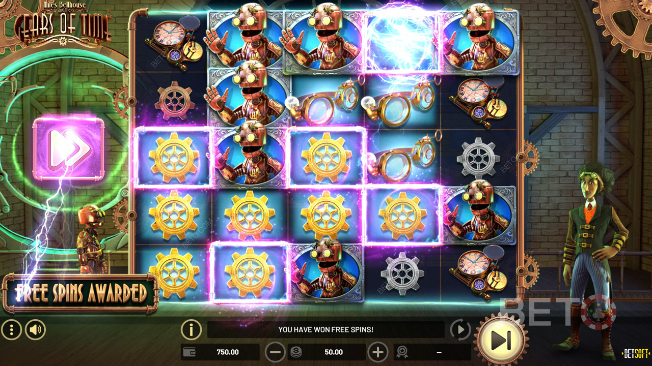 Miles Bellhouse And The Gears Of Time Review by BETO Slots