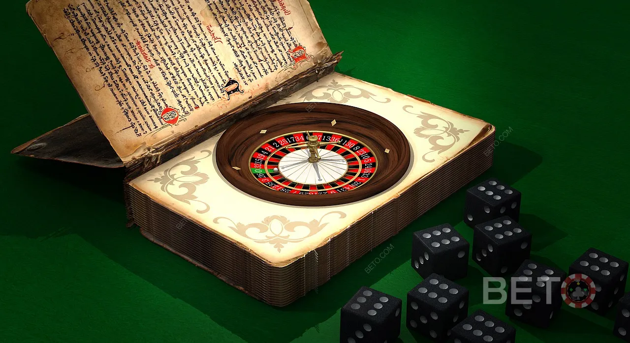 History and evolution of casino roulette and single zero roulette layout.