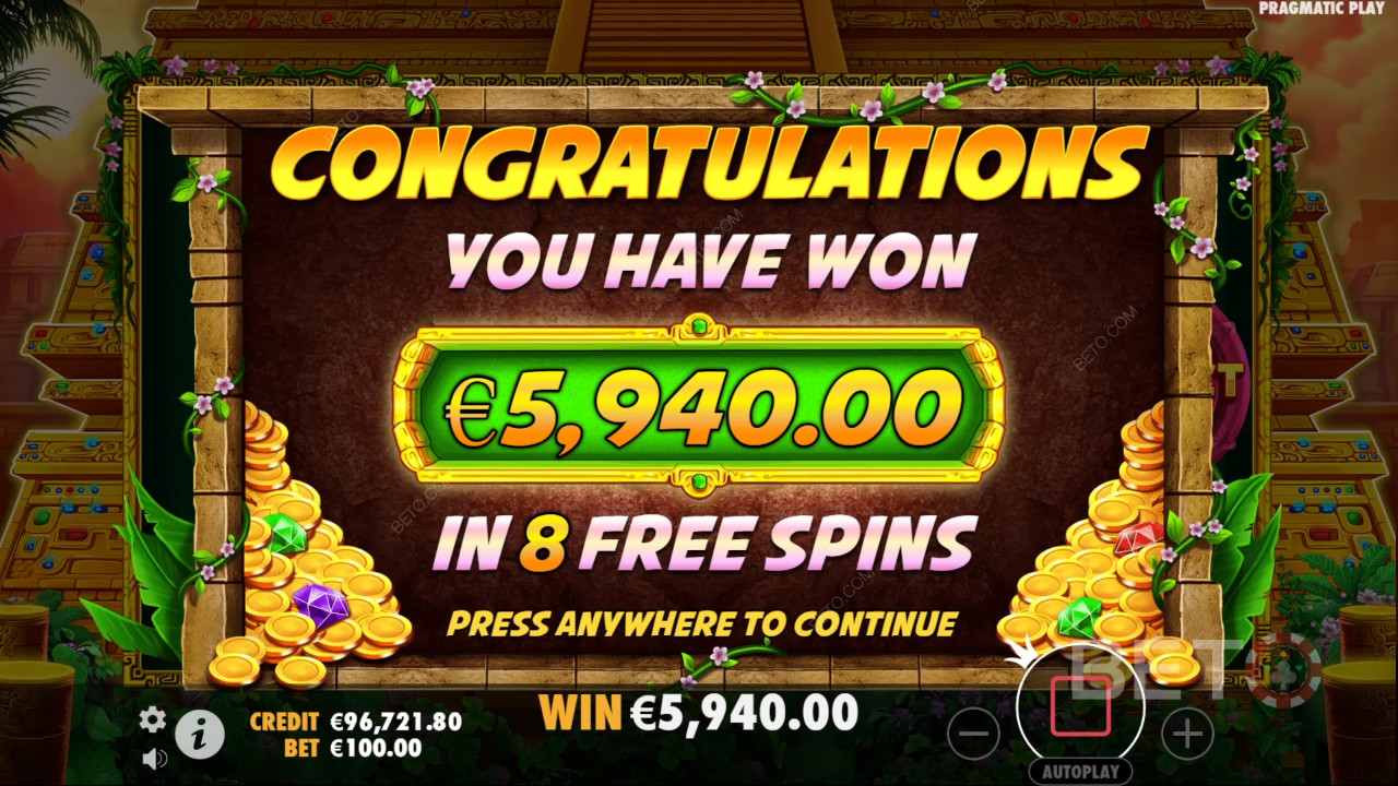 Win 10,500x Your bet in the El Dorado The City of Gold Slot Machine!