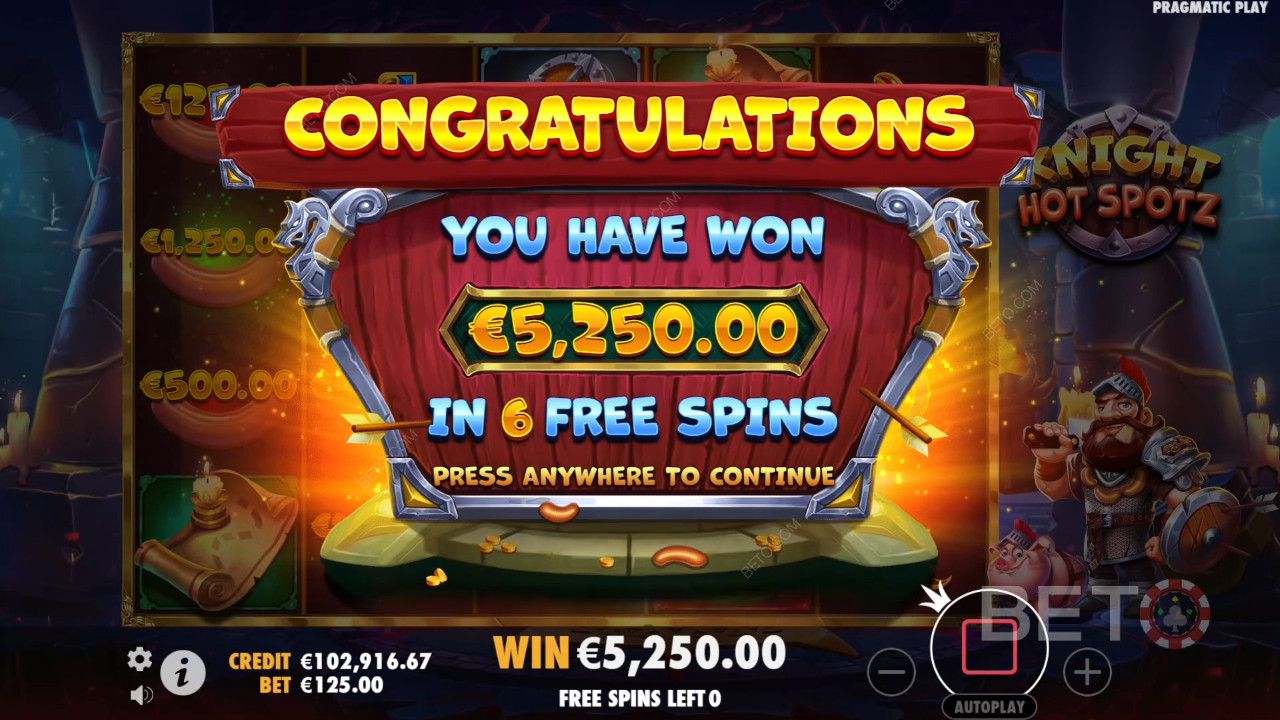 Win 2,000x Your bet in the Knight Hot Spotz Online Slot!