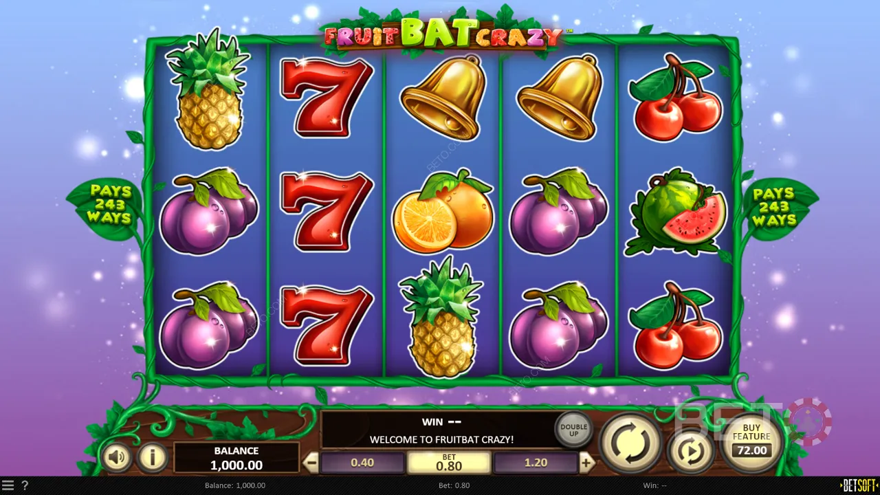 Fruit Bat Crazy Slot - Free Play and Reviews