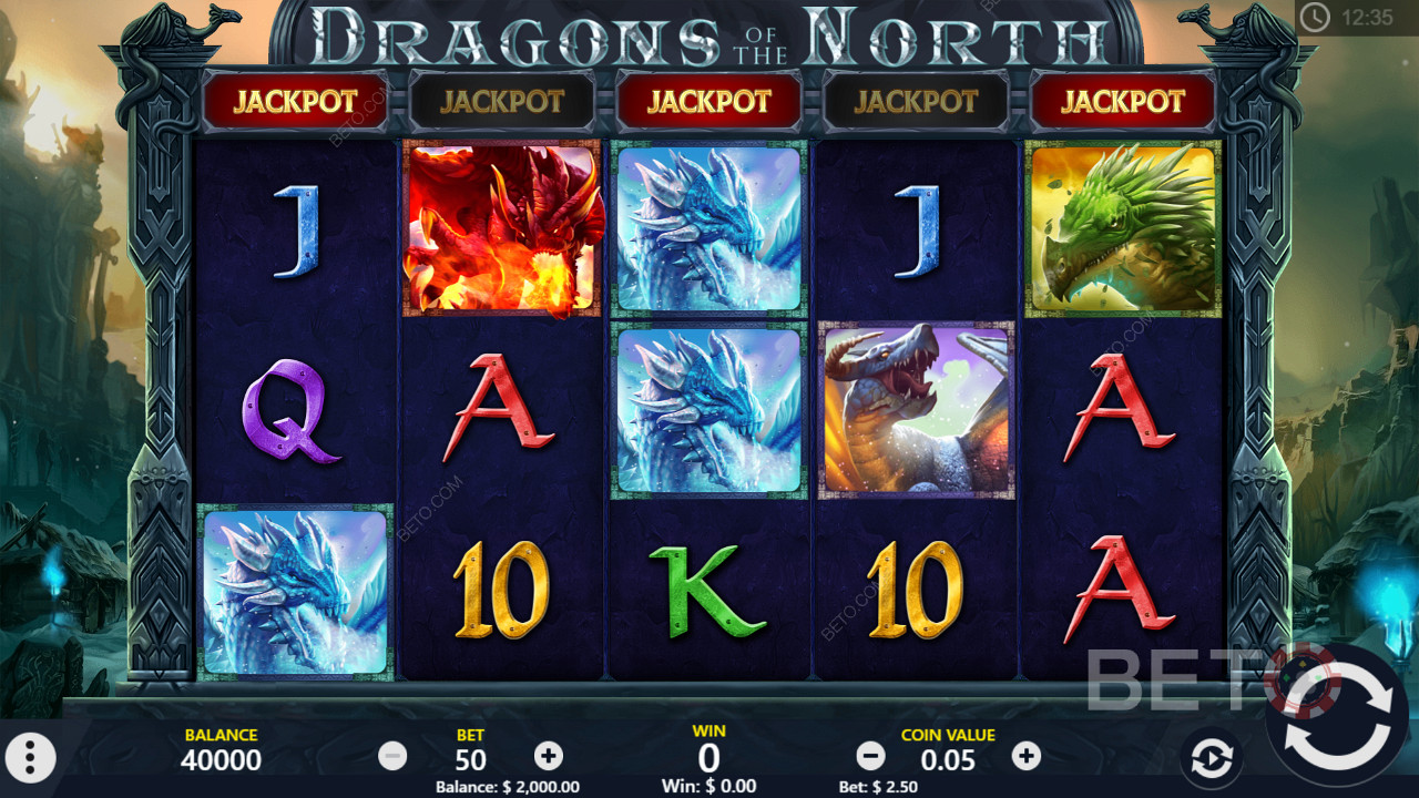 Fantasy filled slot - Dragons of the North