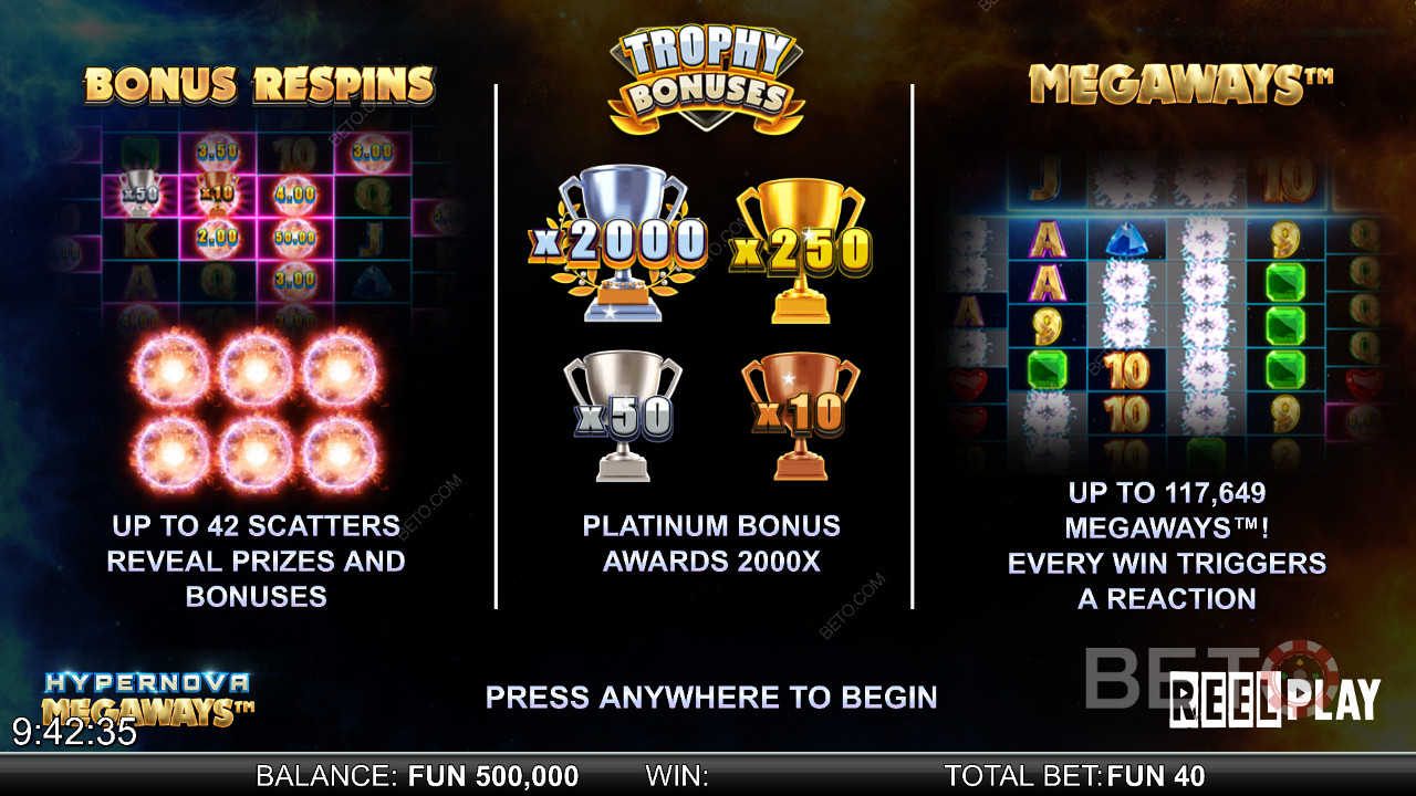 Aim for Platinum Jackpot it can win you 2,000 times your initial stake 