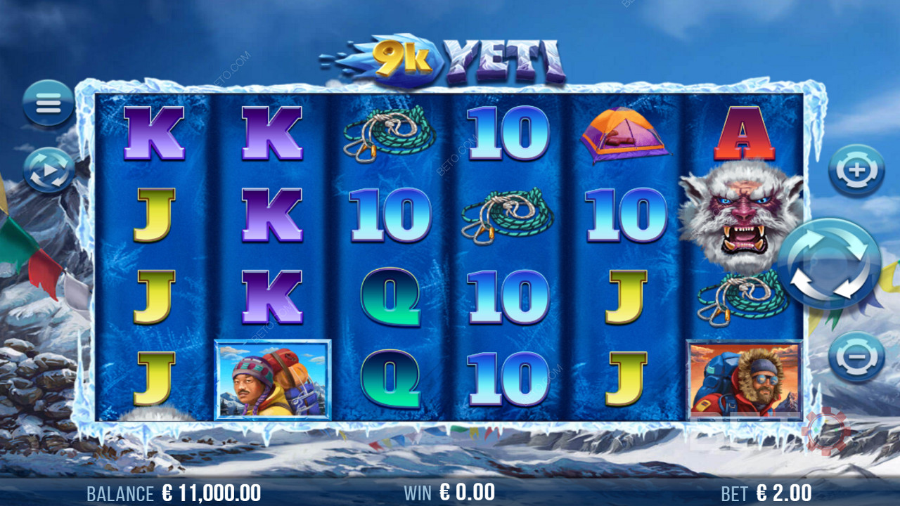 Enjoy cool graphics in 9k Yeti online slot