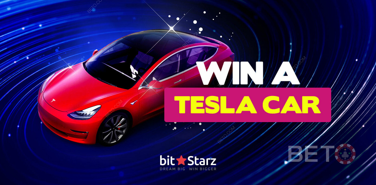 Win a Tesla car at Bitstarz!