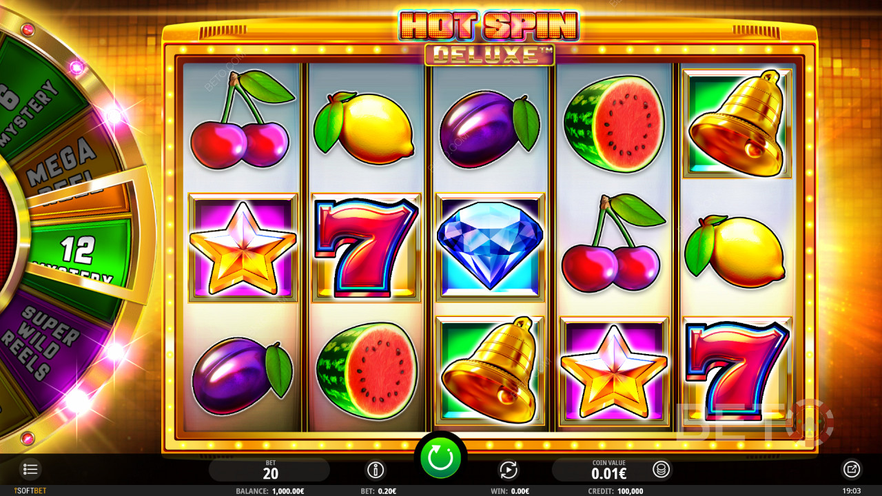 Hot spin Deluxe is a sweet fruity themed slot that can offer huge amounts