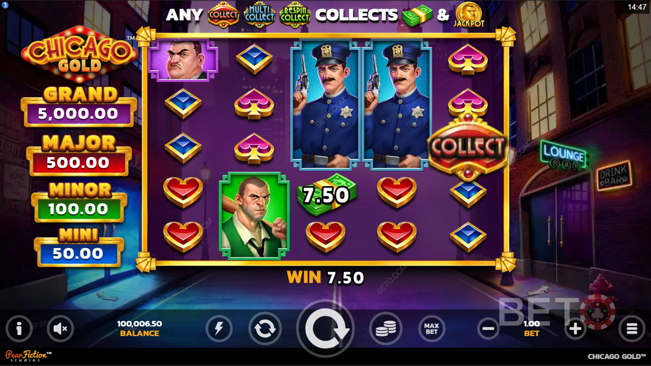 Enjoy colourful and rewarding gameplay in this high volatility casinos game