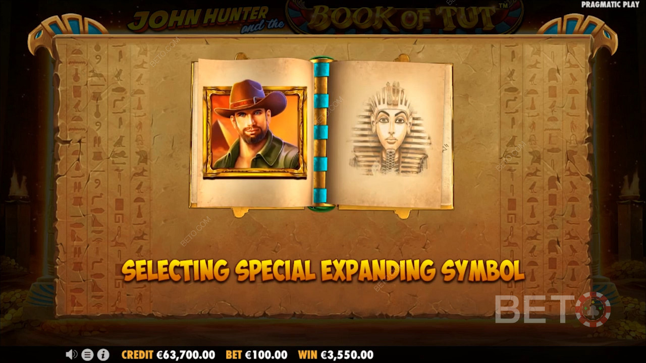 Special Expanding symbols in John Hunter And The Book Of Tut
