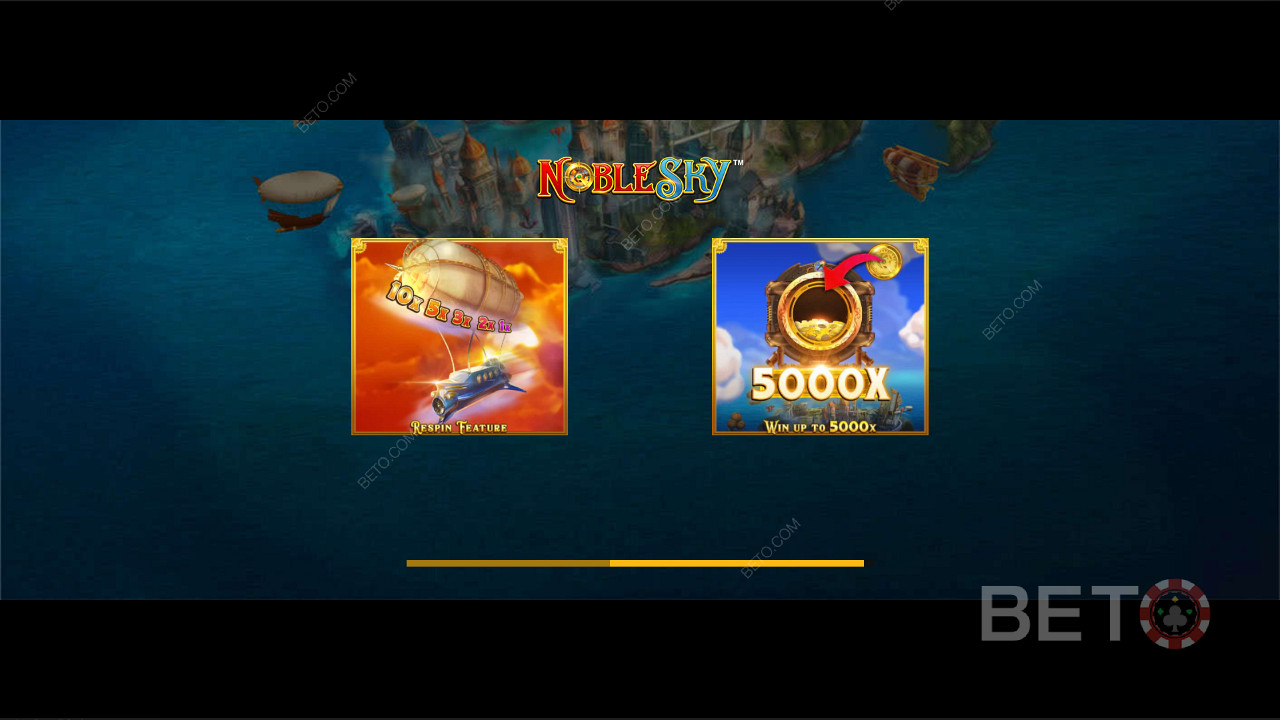 Get a Max Win of 5,000x in Noble Sky slot machine