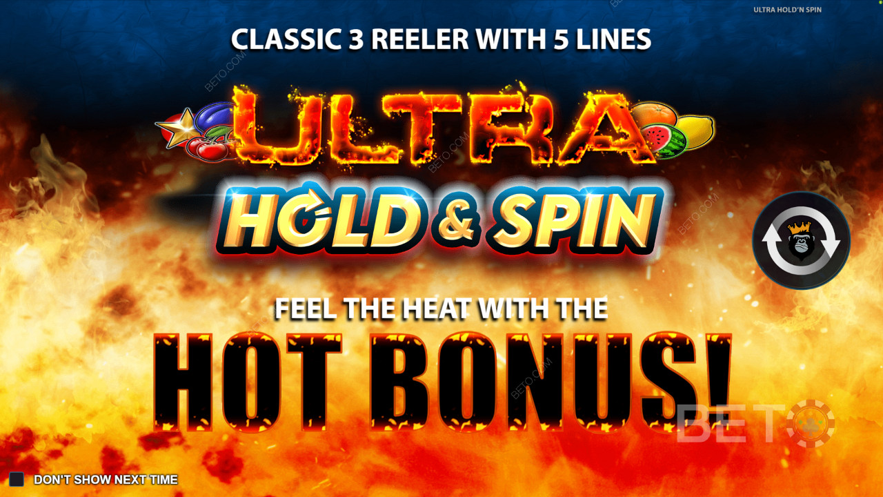 Intro screen of Ultra Hold and Spin