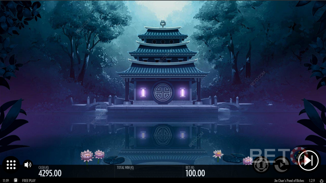 Jin Chan’s Pond of Riches - an Asian themed slot with a max win of 10,000 times of your bet!