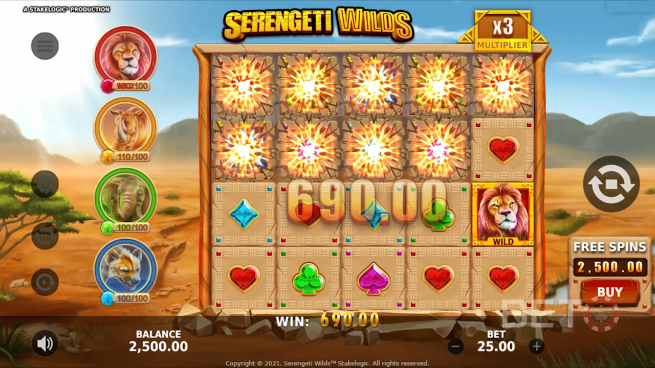 Fill the meters and trigger Enhanced Free Spins