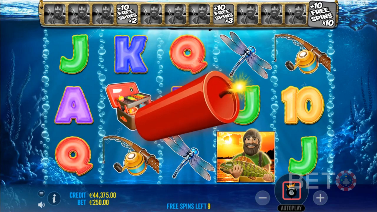 Special Dynamite Feature - Money symbols, Free Spins Feature