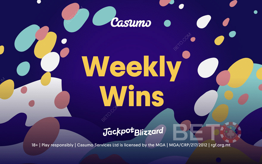 Play jackpot at Casumo or win mega big prizes!