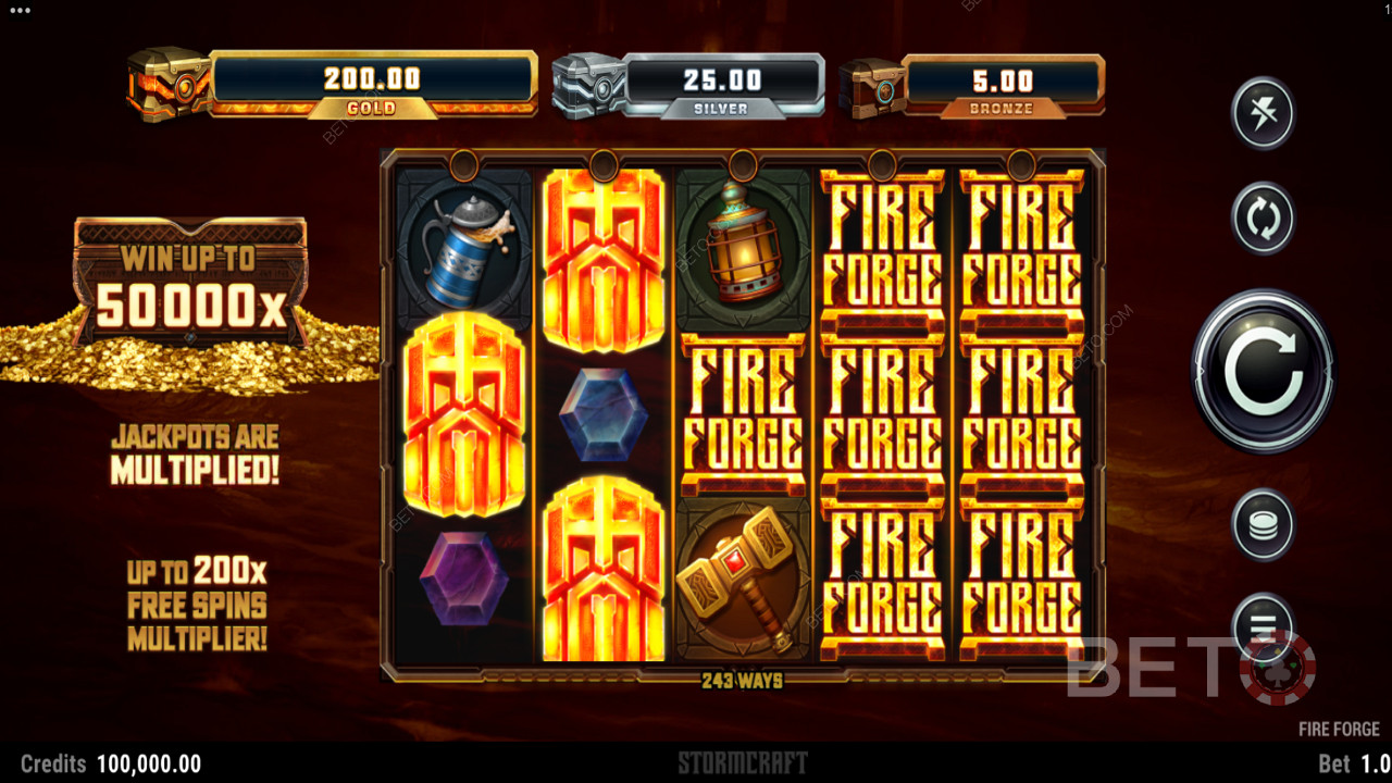 Dark visuals and theme followed in Fire Forge