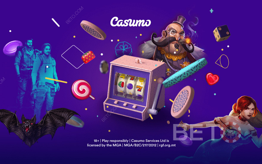 Bono de Casumo y emocionante selección de juegos de casino.