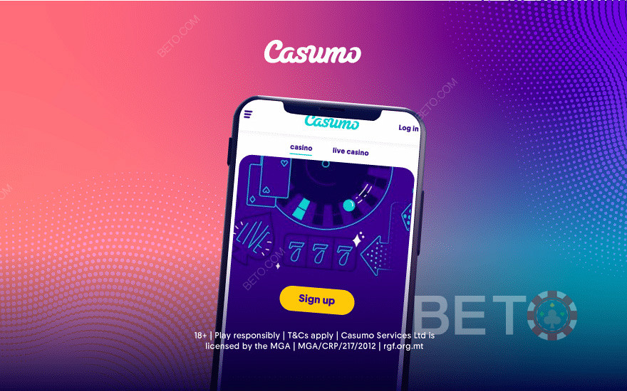Hrajte v prehliadači alebo si stiahnite mobilnú aplikáciu Casumo