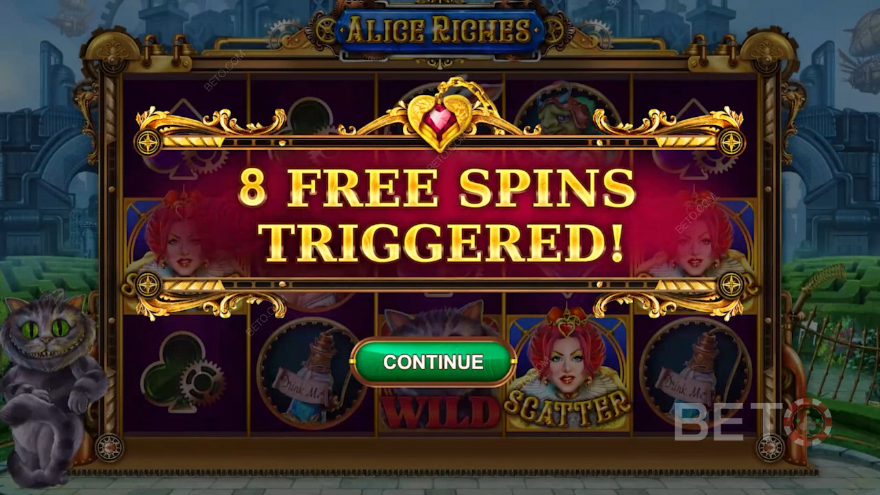 3+ queen Scatters can help you trigger free spins 