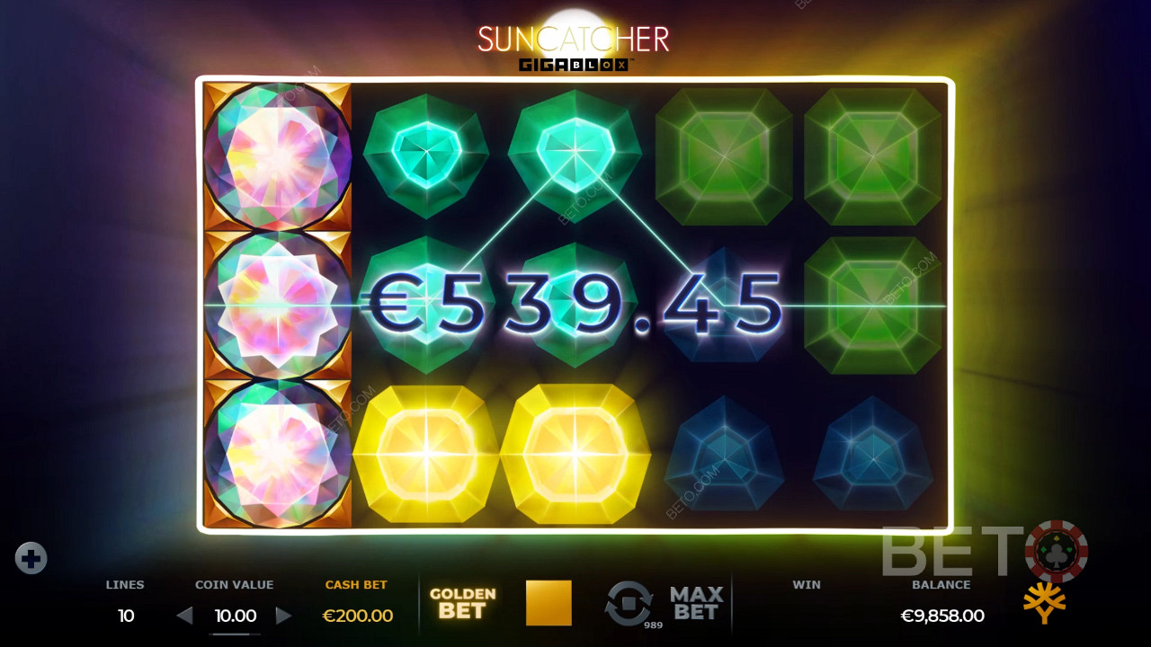 Shiny combos and theme based visuals of Suncatcher Gigablox