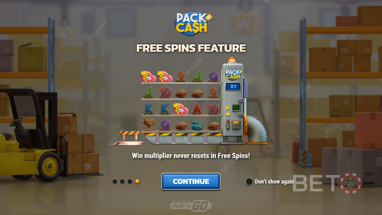 Intro screen of Pack & Cash