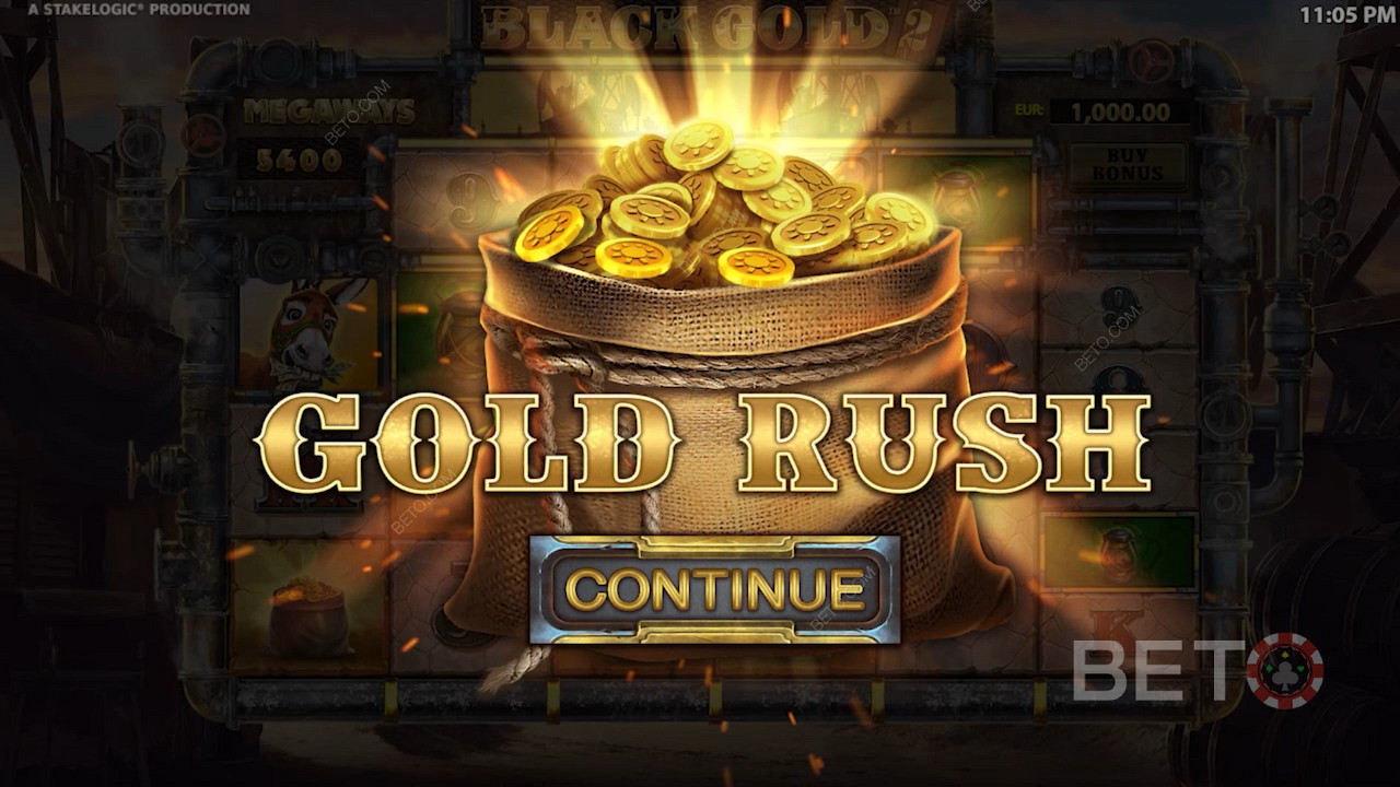 7 different modifier bonuses can be utilized after activating the Gold Rush feature