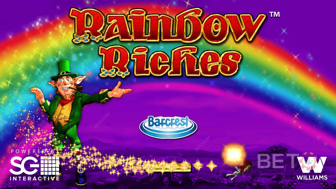 Rainbow Riches online slot opening screen