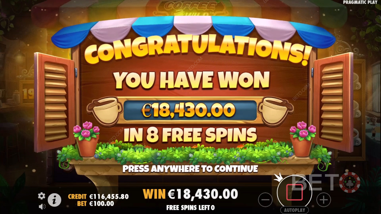 Win 4,000x Your bet in the Coffee Wild Online Slot!