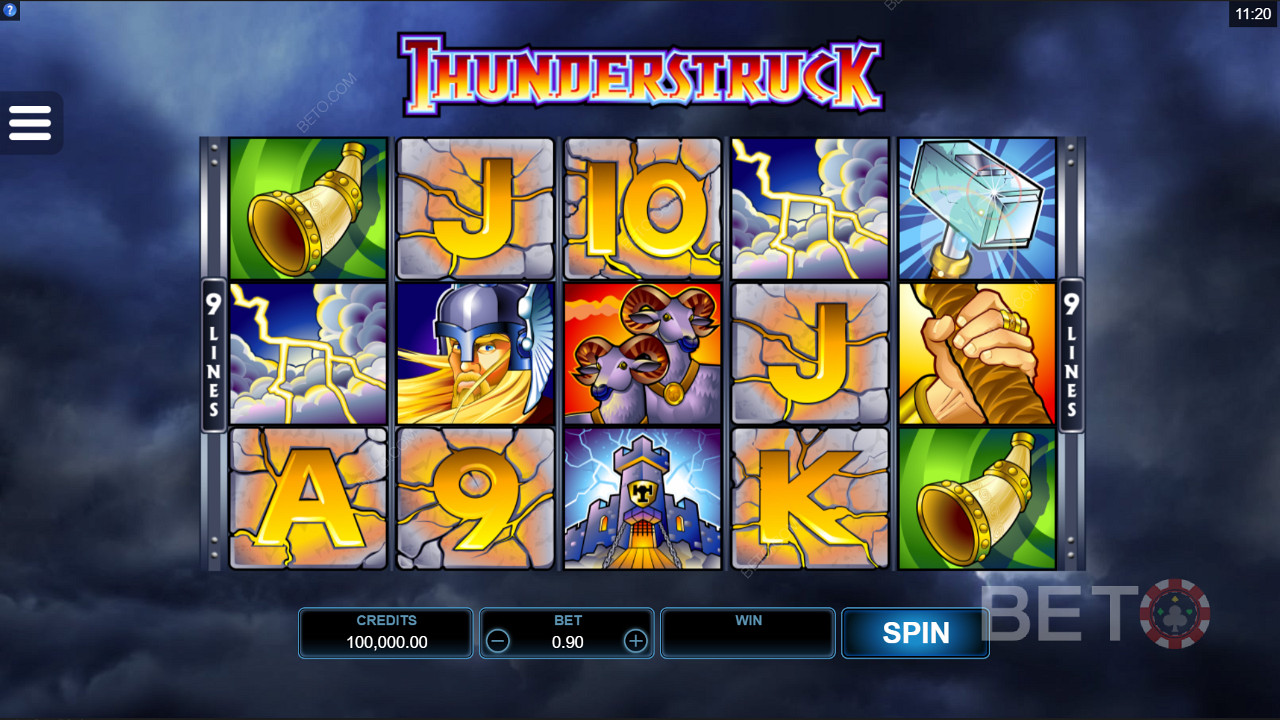 Microgaming provides you Thunderstruck - follow Thor, the Nordic God of Storms, Thunder, and Lightning