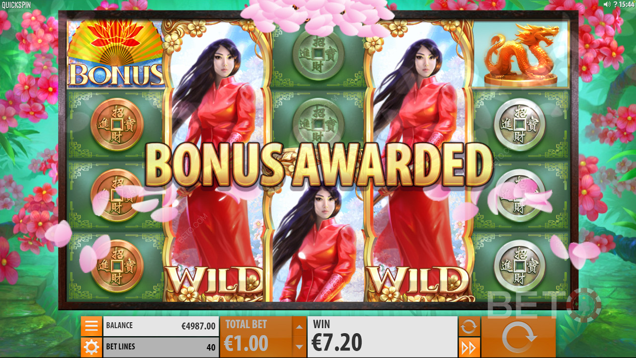 Trigger free spins easily because of 2 Scatters