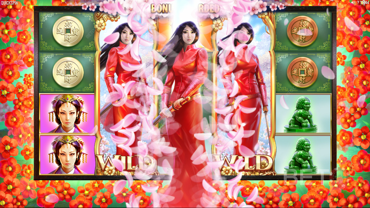 Enjoy respins in Sakura Fortune online slot