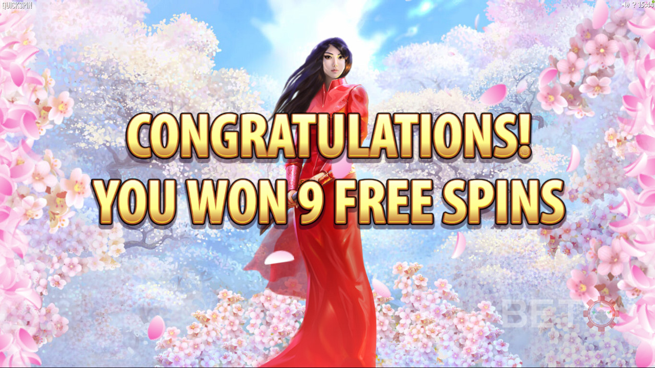 Win free spins by landing 3 or more Scatters on consecutive reels from left to right