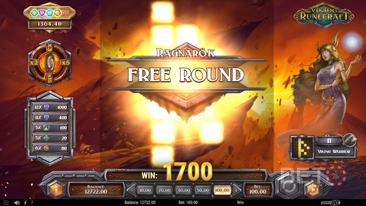 Ragnarok feature and Bonus  & Get your free round and great wins