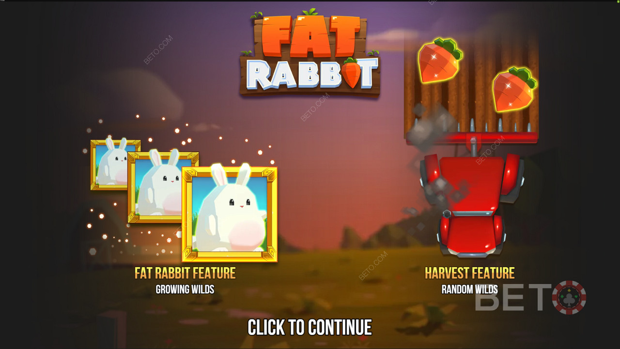 The intro page of Fat Rabbit